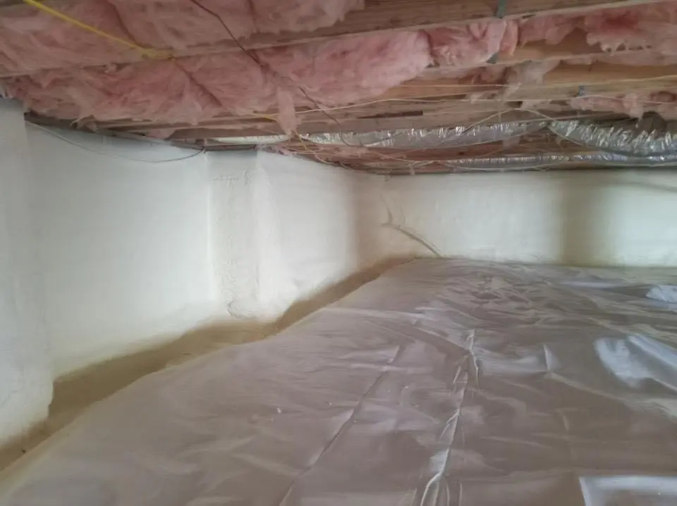 Crawl space encapsulation with closed-cell spray foam for Roof Maintenance in Meadow Lakes